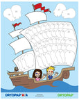 Ortopad® Patching Reward Poster, Pirate Ship