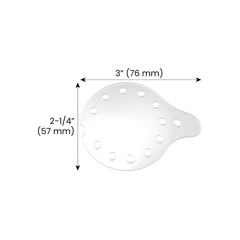 Clear Vented Eye Shields, 50/box – Optego Vision USA